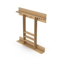 Wooden Billiard Cue Rack PNG & PSD Images