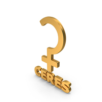 Ceres Planet Icon Gold PNG & PSD Images