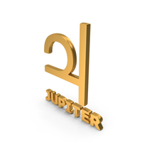 Gold Jupiter Planet Icon PNG & PSD Images
