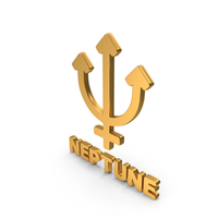 Neptune Planet Icon Gold PNG & PSD Images