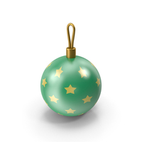 Christmas Ball Green Yellow PNG & PSD Images