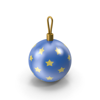 Christmas Ball Blue Yellow PNG & PSD Images