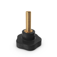 Star Shape Clamping Handle Bolt Gold PNG & PSD Images