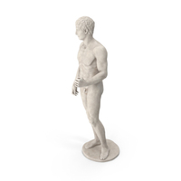 Roman Doryphoros Youth Statue PNG & PSD Images