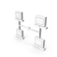 Four Computer Link Icon PNG & PSD Images