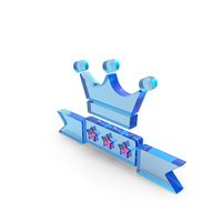 Crown With 3 Stars Symbol PNG & PSD Images