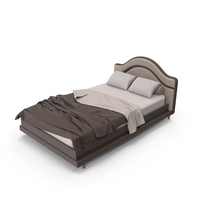 Double Bed With Mattresses And Pillows PNG & PSD Images