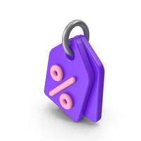 Violet Discount Tag PNG & PSD Images
