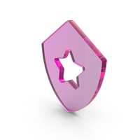 Shield Star Frame Symbol PNG & PSD Images