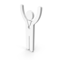 Raising Hands With Medal Icon PNG & PSD Images