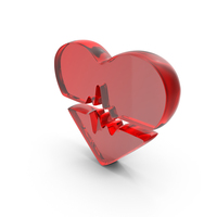 Heart Beat Line Symbol PNG & PSD Images