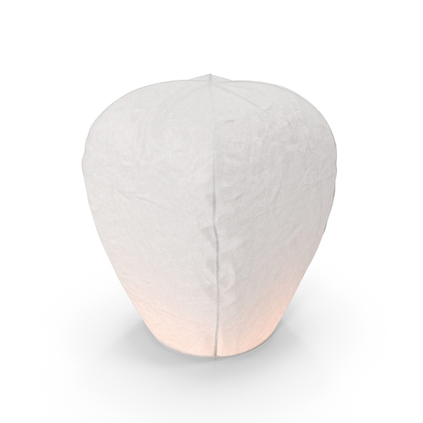 Blazing Sky Lantern White Color PNG & PSD Images