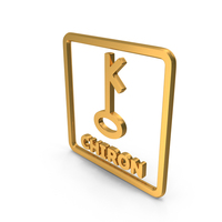 Gold Chiron Planet Within Box Icon PNG & PSD Images