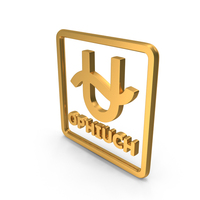 Gold Ophiuch Planet Within Box Icon PNG & PSD Images
