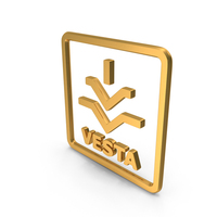 Vesta Planet With Box Icon Gold PNG & PSD Images