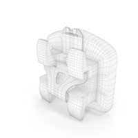 Self Ligating Dental Braces Bracket Close Wireframe PNG & PSD Images