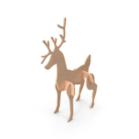 Reindeer Outdoor Wooden Decorations PNG & PSD Images
