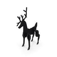 Black Reindeer Outdoor Decorations PNG & PSD Images