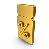 Gold Discount Coupon PNG & PSD Images