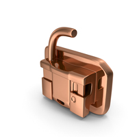 Self Ligating Dental Braces Bracket Copper Close PNG & PSD Images