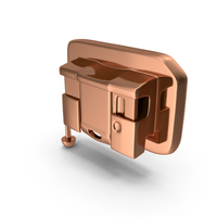 Self Ligating Dental Braces Bracket Copper Close PNG & PSD Images