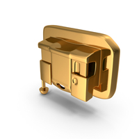Self Ligating Dental Braces Bracket Golden Close PNG & PSD Images
