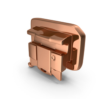 Self Ligating Dental Braces Bracket Copper Open PNG & PSD Images