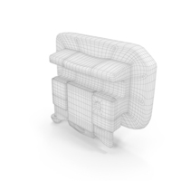 Self Ligating Dental Braces Bracket  Wireframe Open PNG & PSD Images