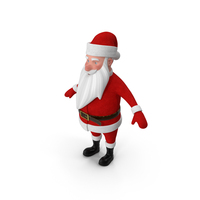 Cartoon Santa Claus A-pose PNG & PSD Images