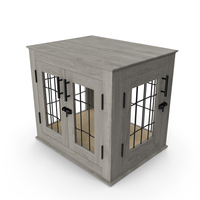 Designer Dog Crate Furniture White PNG & PSD Images