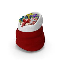 Santa Gifts Bag Cartoon PNG & PSD Images