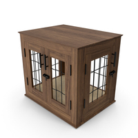 Wooden Dog Crate Furniture PNG & PSD Images
