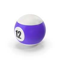 Pool And Snooker Ball 12 PNG & PSD Images