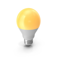 LED Light Bulb Yellow PNG & PSD Images