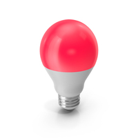 LED Light Bulb Red PNG & PSD Images