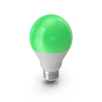 LED Light Bulb Green PNG & PSD Images
