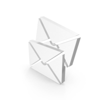 Message Mail Double Web Icon PNG & PSD Images