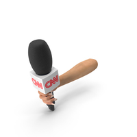 CNN Reporter Hand with Microphone PNG & PSD Images