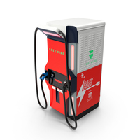 Freewire Ultrafast EV Boost Charger 200 Red PNG & PSD Images