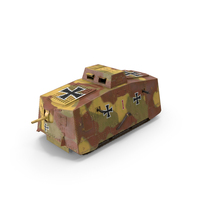 German Armored Car A7V Camo PNG & PSD Images