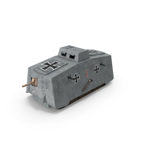 German Heavy Tank 1917 A7V Sturmpanzerwagen Gray PNG & PSD Images