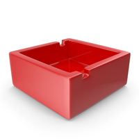 Square Ashtray Red PNG & PSD Images