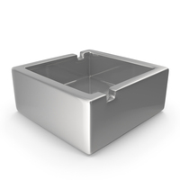 Square Ashtray Silver PNG & PSD Images
