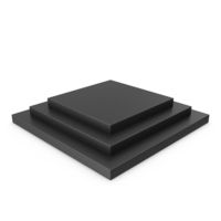 Black Square Podium PNG & PSD Images