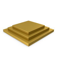 Gold Square Podium PNG & PSD Images