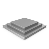 Silver Square Podium PNG & PSD Images