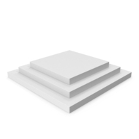White Square Podium PNG & PSD Images