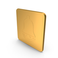 Bell Icon Gold PNG & PSD Images