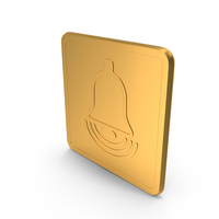 Bell Icon Gold PNG & PSD Images