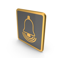 Bell Icon Gold PNG & PSD Images